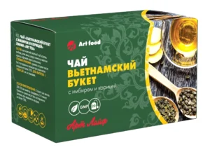 Чай Вьетнамский букет с имбирем и корицей