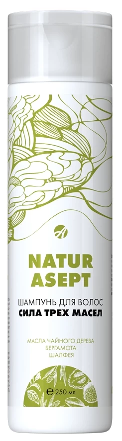 Шампунь для волос Naturasept «Сила трех масел»